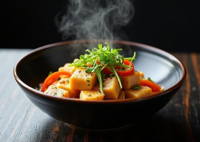 豆腐と野菜の味噌炒め